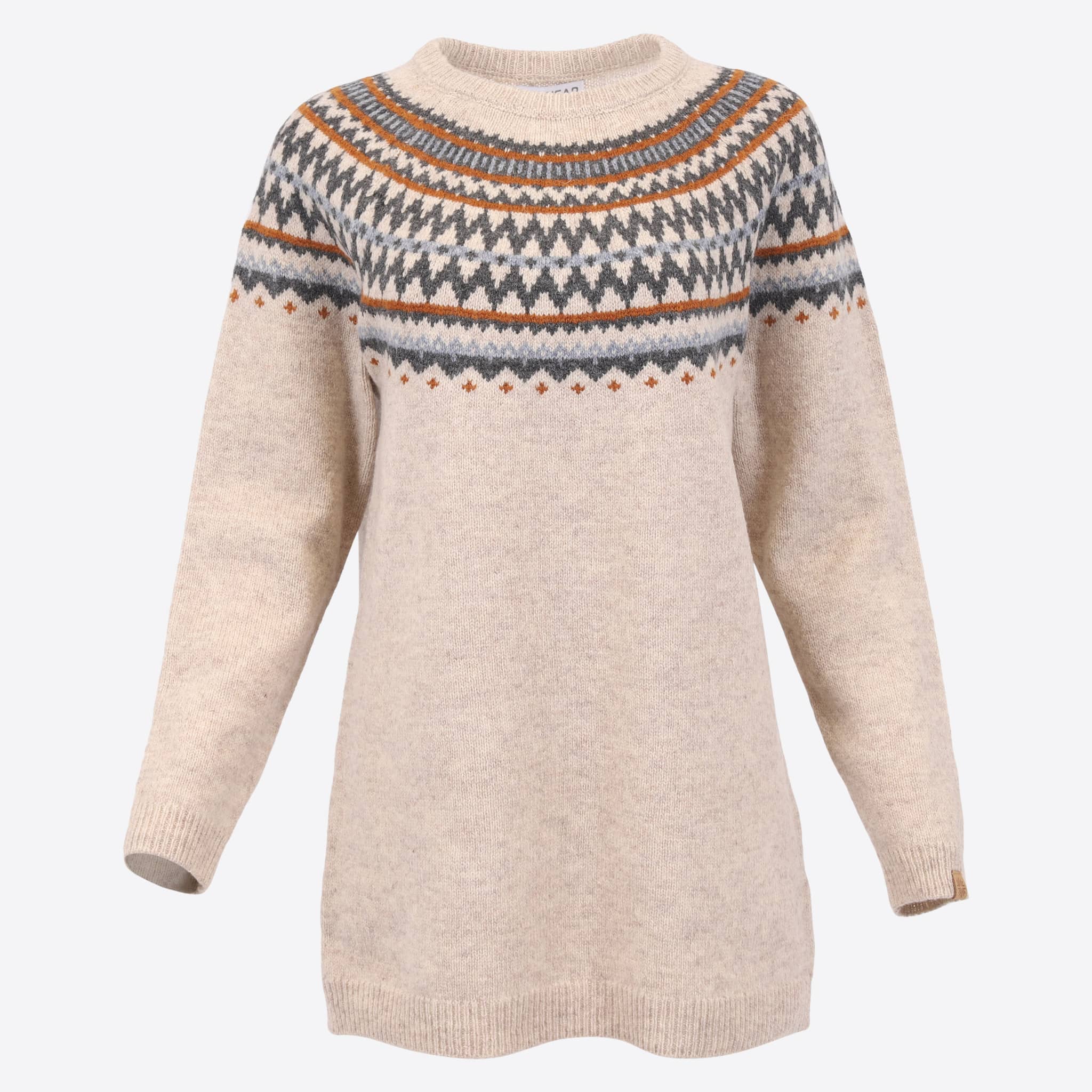 Dyngjufjöll long wool Nordic sweater 